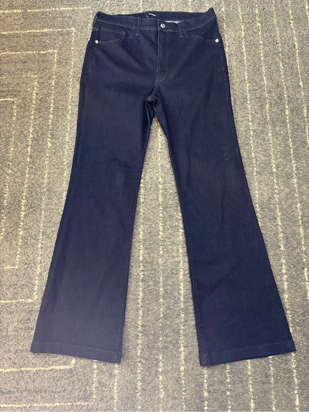 Express Women's Deep Indigo Flared Jeans